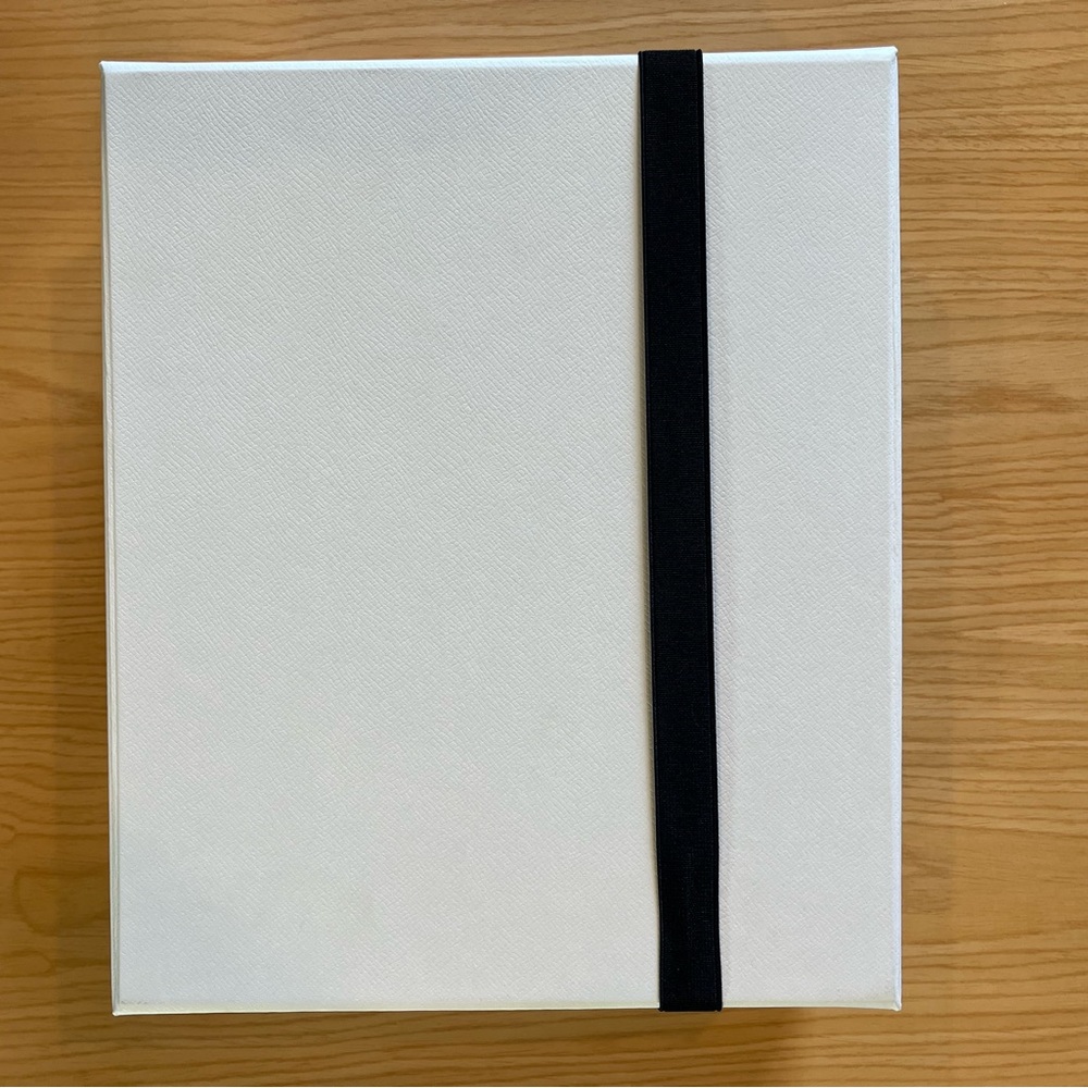 Authentic Prada Milano White Shoe Box w/ Ribbon & Plaque – 12.5” x 10.5” x 4.5” - Picture 4 of 9